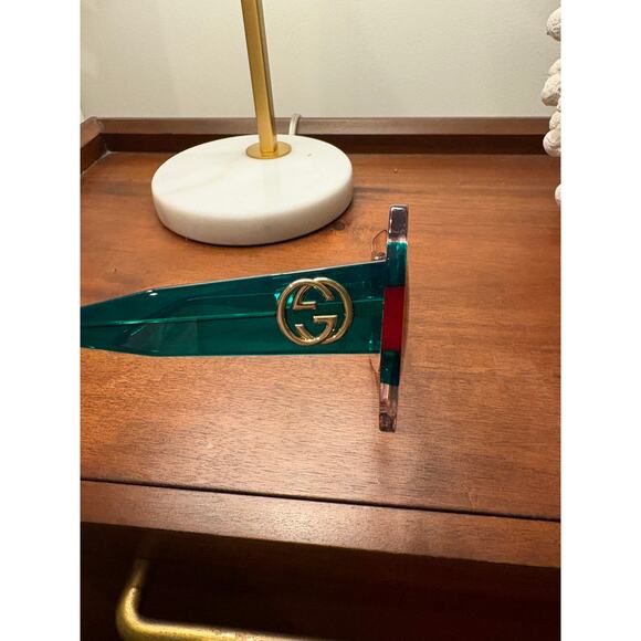 Gucci GG 0178 S- 001 MULTICOLOR/GREEN Sunglasses - Picture 5 of 10